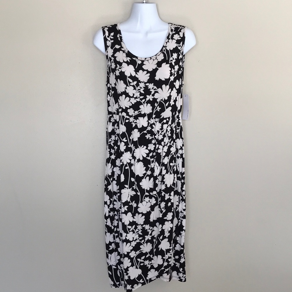 NWT Loveappella Black Wrap Dress M